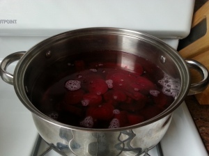 Blanching Beets